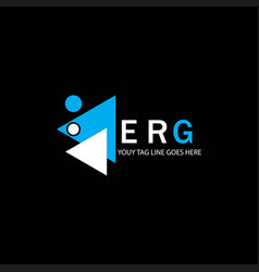 Erg Letter Logo Creative Design With Graphic