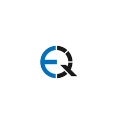 Initial Letter Eq And Qe Modern Logo