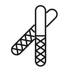 Polish Wood Stick Icon Outline Nail