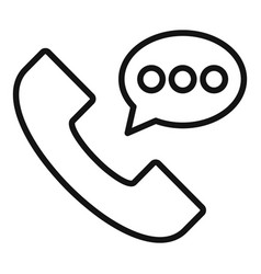 Call Icon Outline Customer Page