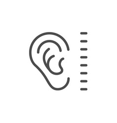 Noise Level Line Outline Icon