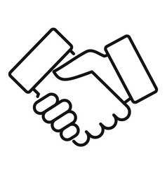 Trust Handshake Icon Outline Social