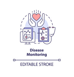 Disease Monitoring Concept Icon