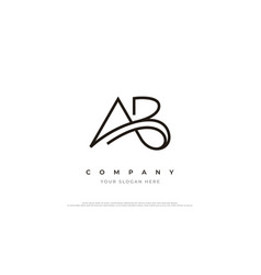 Luxury Initial Letter Ab Logo Design