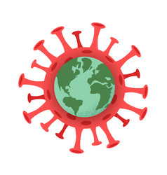 Earth Globe And Coronavirus Spreading Isolated