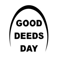 Good Deeds Day Lettering Image