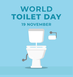 Flat Design World Toilet Day