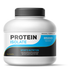 Protein Jar Mockup Plastic Lid Sport Nutrition