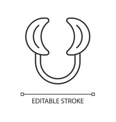 Dental Lip Retractor Linear Icon