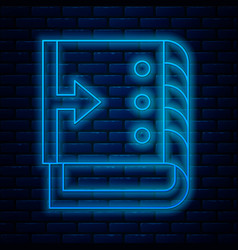 Glowing Neon Line Sound Mixer Controller Icon