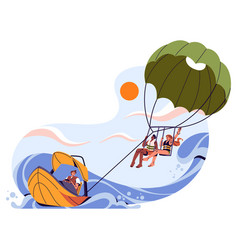 Parasailing On Summer Holiday Sea Vacation