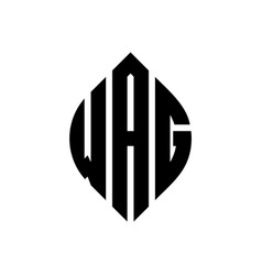 Wag Circle Letter Logo Design With Circle