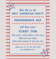 Independence Day Party Flyer Poster Design