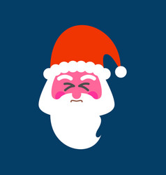 Santa Straining Face Red Face Of Christmas