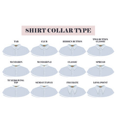 Shirt Collar Types Shapes And Forms Collection