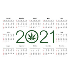 Simple Editable Calendar For Year 2021