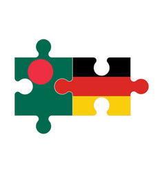 Puzzle Of Flags Bangladesh And Germany