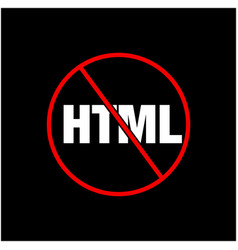 Html Icon Do Not Use Icon