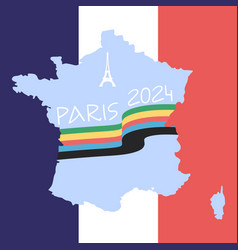 Paris 2024 Olympic Sport Games Design Silhouette