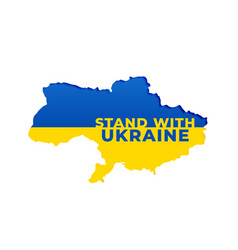 Stand With Ukraine Message On Their Map