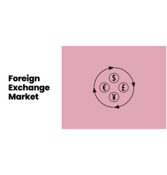 Stylish Foreign Exchange Market Banner