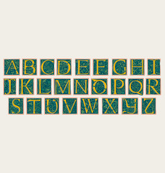 Alphabet In Medieval Gothic Style Set Of Dim