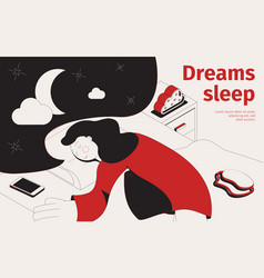 Dreams Sleep Isometric Background