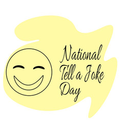 National Tell A Joke Day Laughing Face