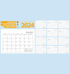 Spanish Calendar Planner For 2024