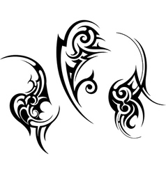 Abstract tribal tattoo design Royalty Free Vector Image