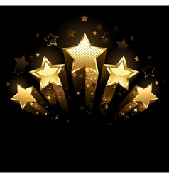 Frame gold stars Royalty Free Vector Image - VectorStock
