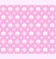 Pattern Seamless Of Flower Motif Pink