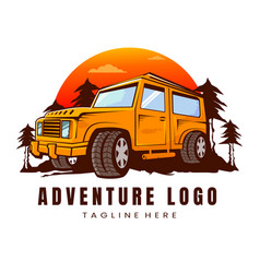 Adventure Logo Offroad Car Mascot