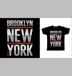 Brooklyn New York Modern T-shirt And Apparel