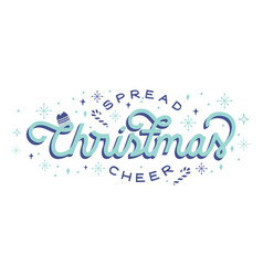 Spread Christmas Cheer Lettering Badge