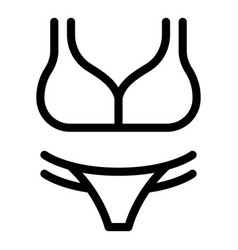 Bikini Swimsuit Icon Outline Style