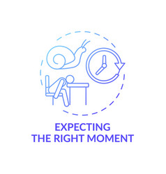 Right Moment Expecting Concept Icon