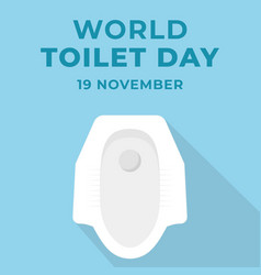 World Toilet Day In Flat Design