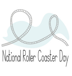 National Roller Coaster Day Concept For Poster