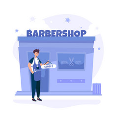 Barbershop Business Is Closed Flat