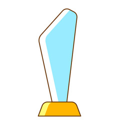 Glass Trophy Icon Of Award