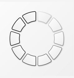 Gray Color Circle Shadow Chart