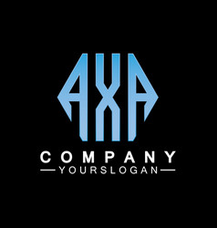 Initial Letters Axa Logo Design Template