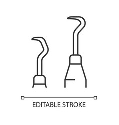 Scaler And Curette Linear Icon