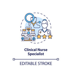 Clinical Nurse Specialist Concept Icon