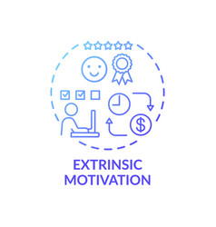 Extrinsic Motivation Concept Icon