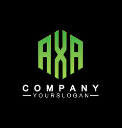 Initial Letters Axa Logo Design Template