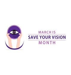 Save Your Vision Month Theme Design