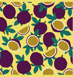 Abstract Passion Fruit Seamless Repeat Pattern