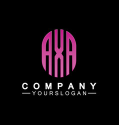 Initial Letters Axa Logo Design Template